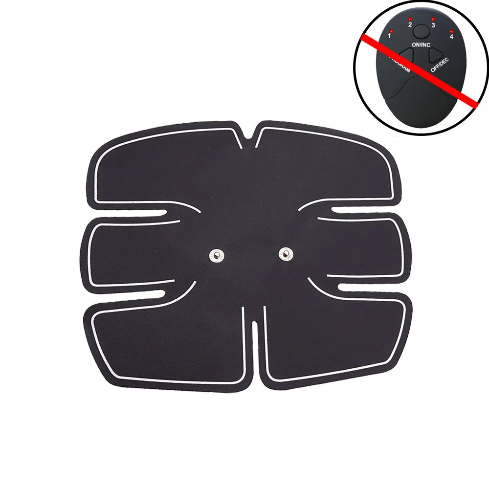 Wireless Muscle Stimulator EMS ABS Stimulation Massager Pad Body Slimming Trainer Machine Abd Exerciser Pads without Controller