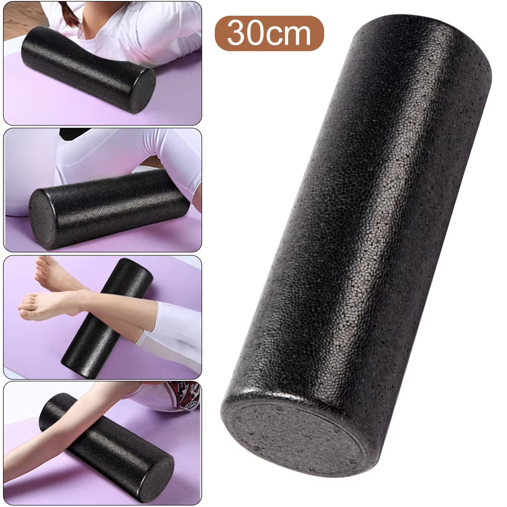 12 Inch Solid Core Back Foam Roller High-Density round Foam Roller Deep Tissue Massager for Exercise Massage Muscle Recovery