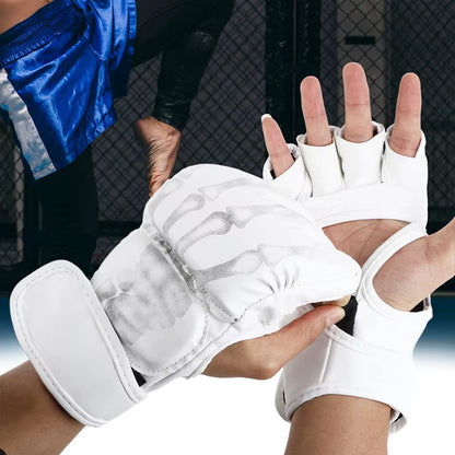 Half Fingers MMA Fighting Gloves Comfortable Easy to Use Durable Sturdy Breathability Boxing Gloves for Men